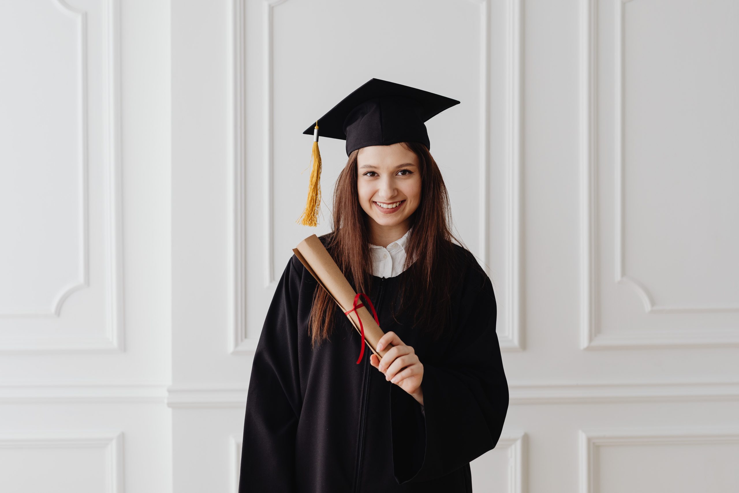 happy student graduating